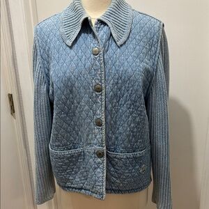 Blue Willi's Light Blue Quilted Jean Jacket